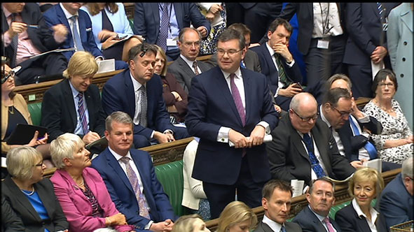 Iain Stewart during Prime Minister’s Questions in the House of Commons