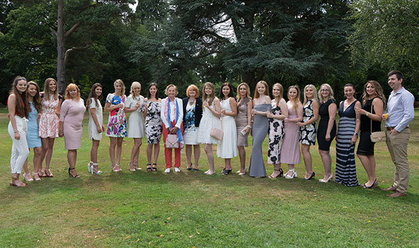 Beauty students from Champneys