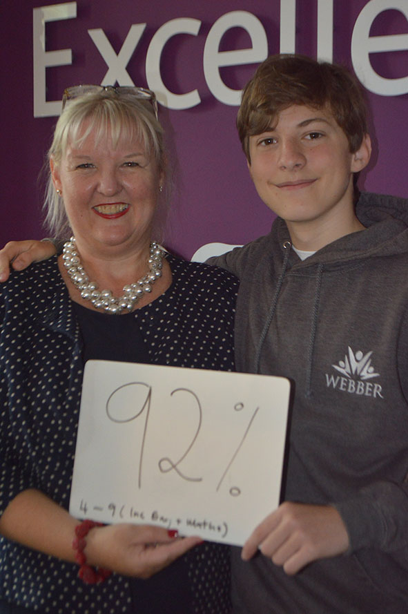 Mrs Marsden and Top Performer Charlie