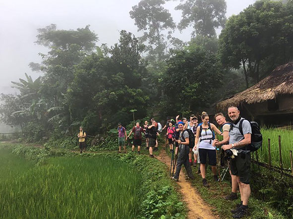 Trekkers in Vietnam