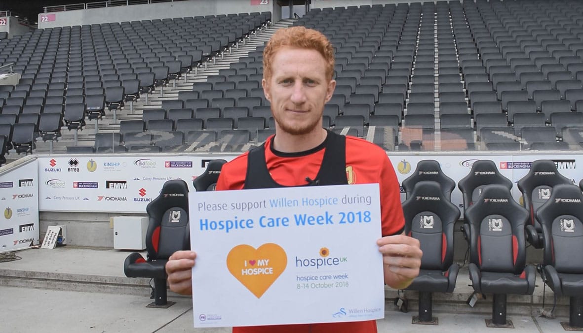 Dean Lewington supports Willen Hospice