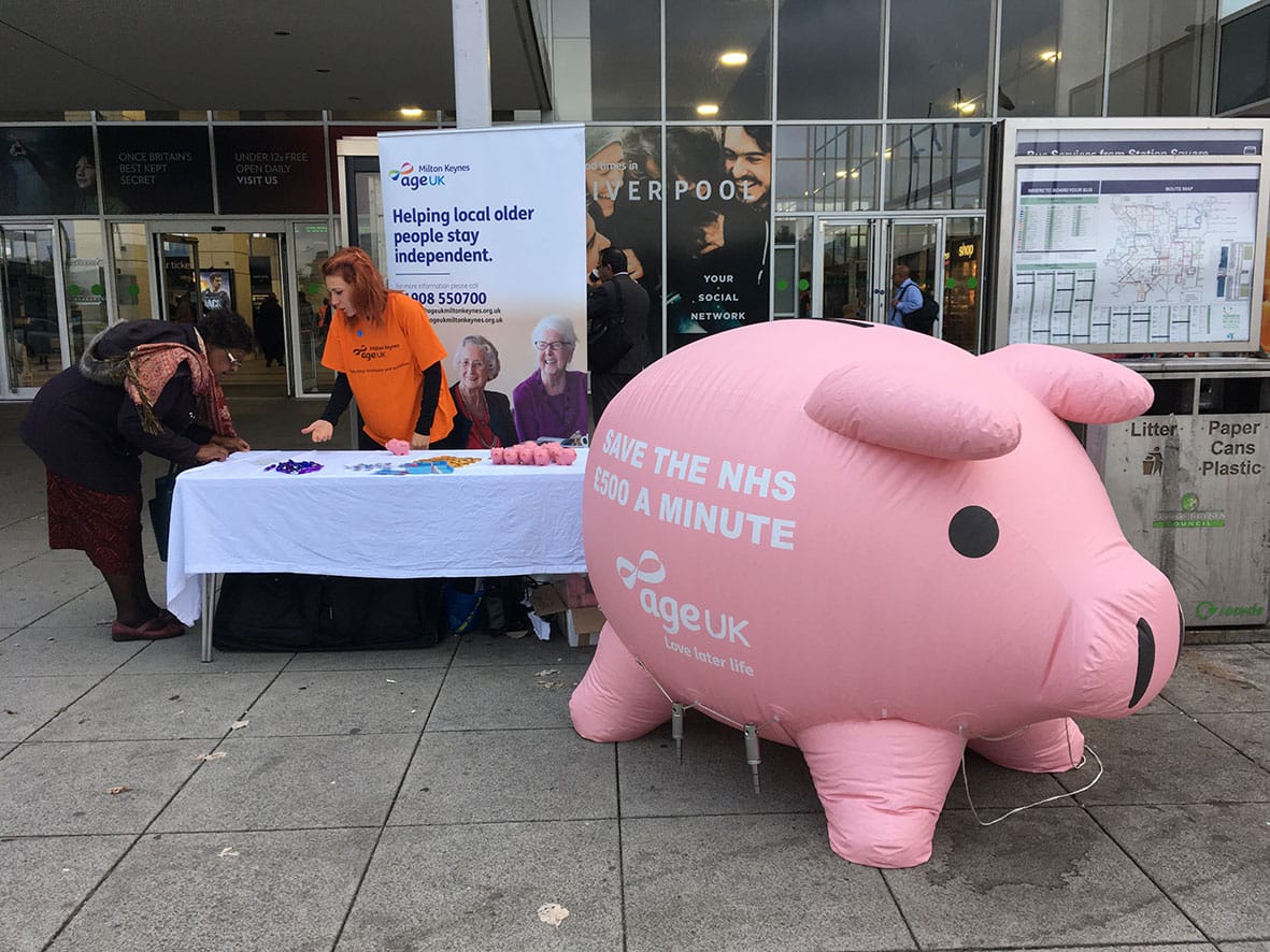 ‘Penny’ the piggy bank in Milton Keynes