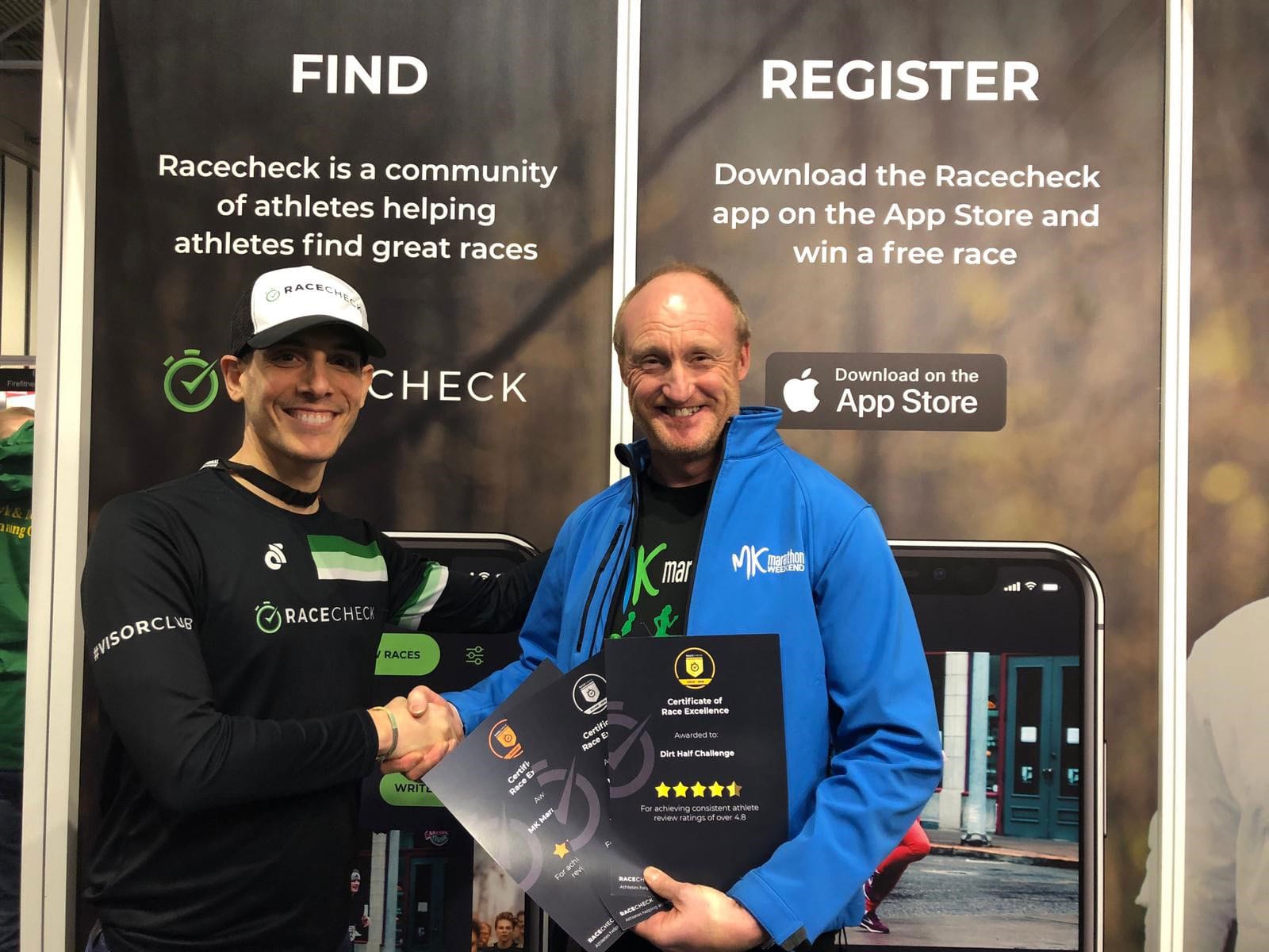 Racecheck award for MK Marathon