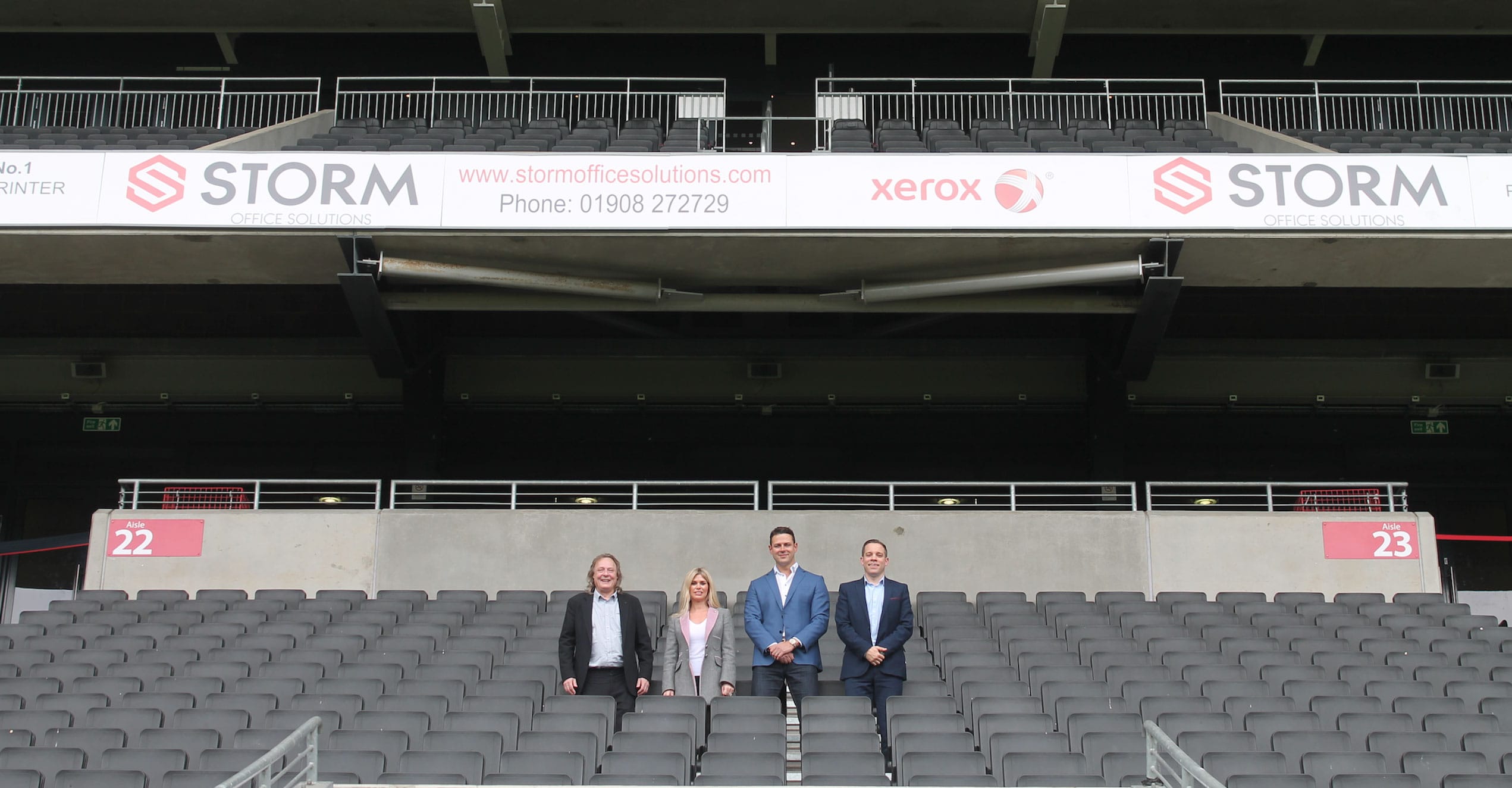 Storm Office Solutions with Mk Dons Chairman Pete Winkleman