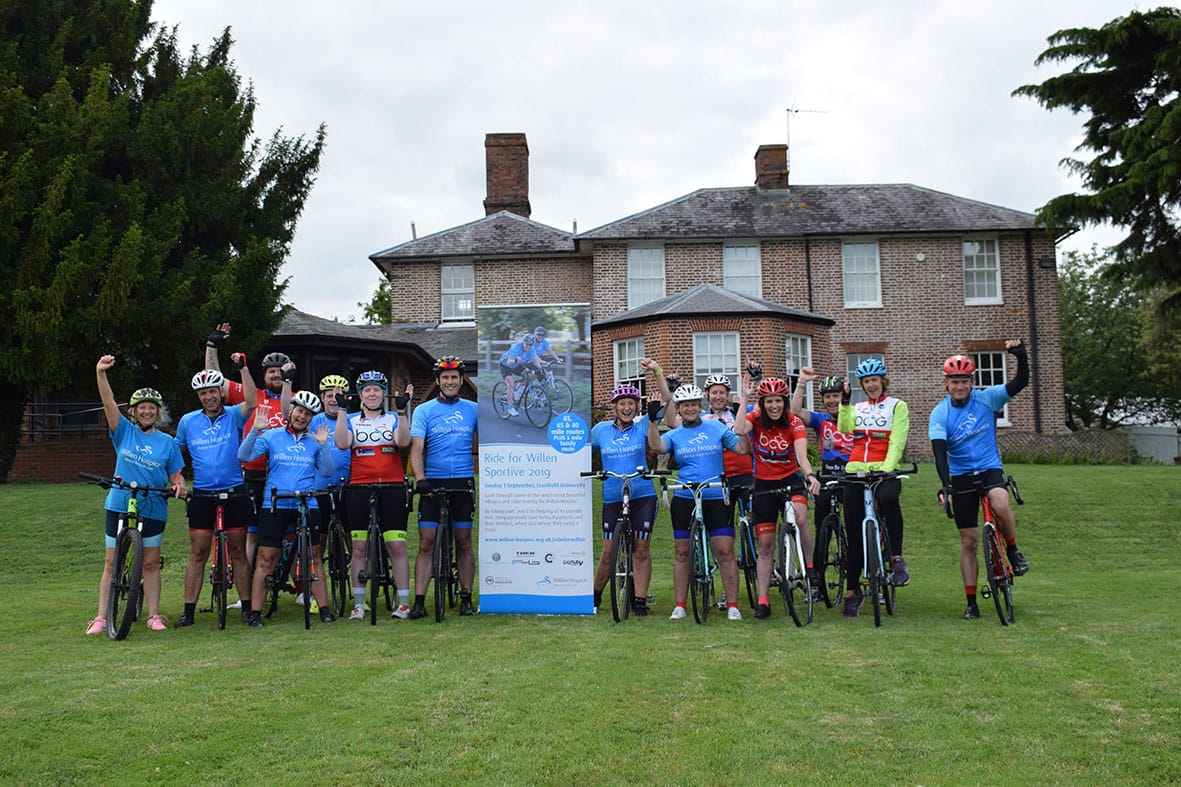 Broughton Cycling Group support Willen Hospice