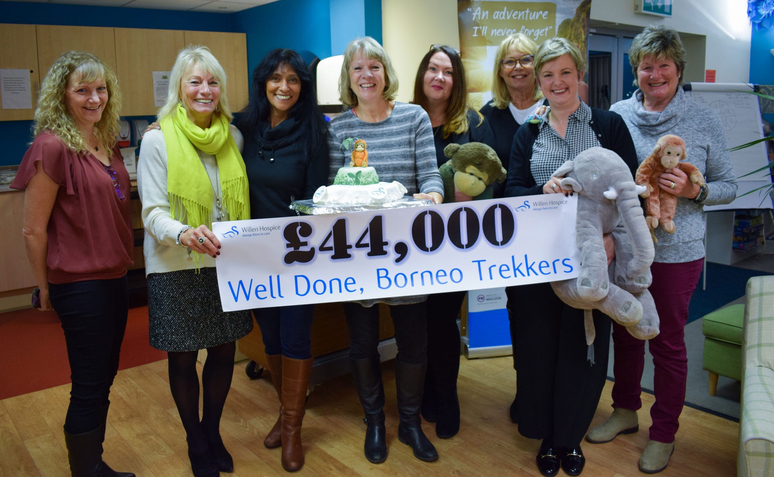 Borneo trekkers raise £44,000 for Willen Hospice