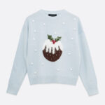 New-Look-Blue-Christmas-Pudding-Bobble-Jumper-GBP-22.99