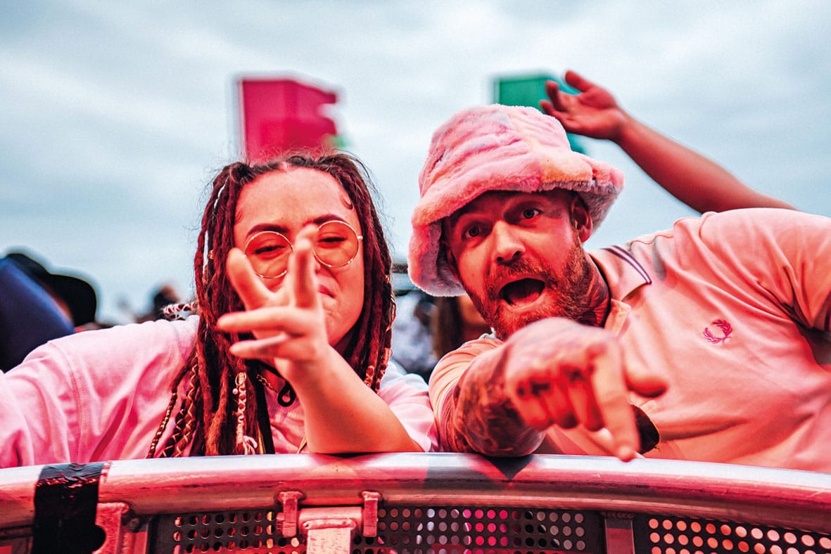 Man and woman at Reggae Land