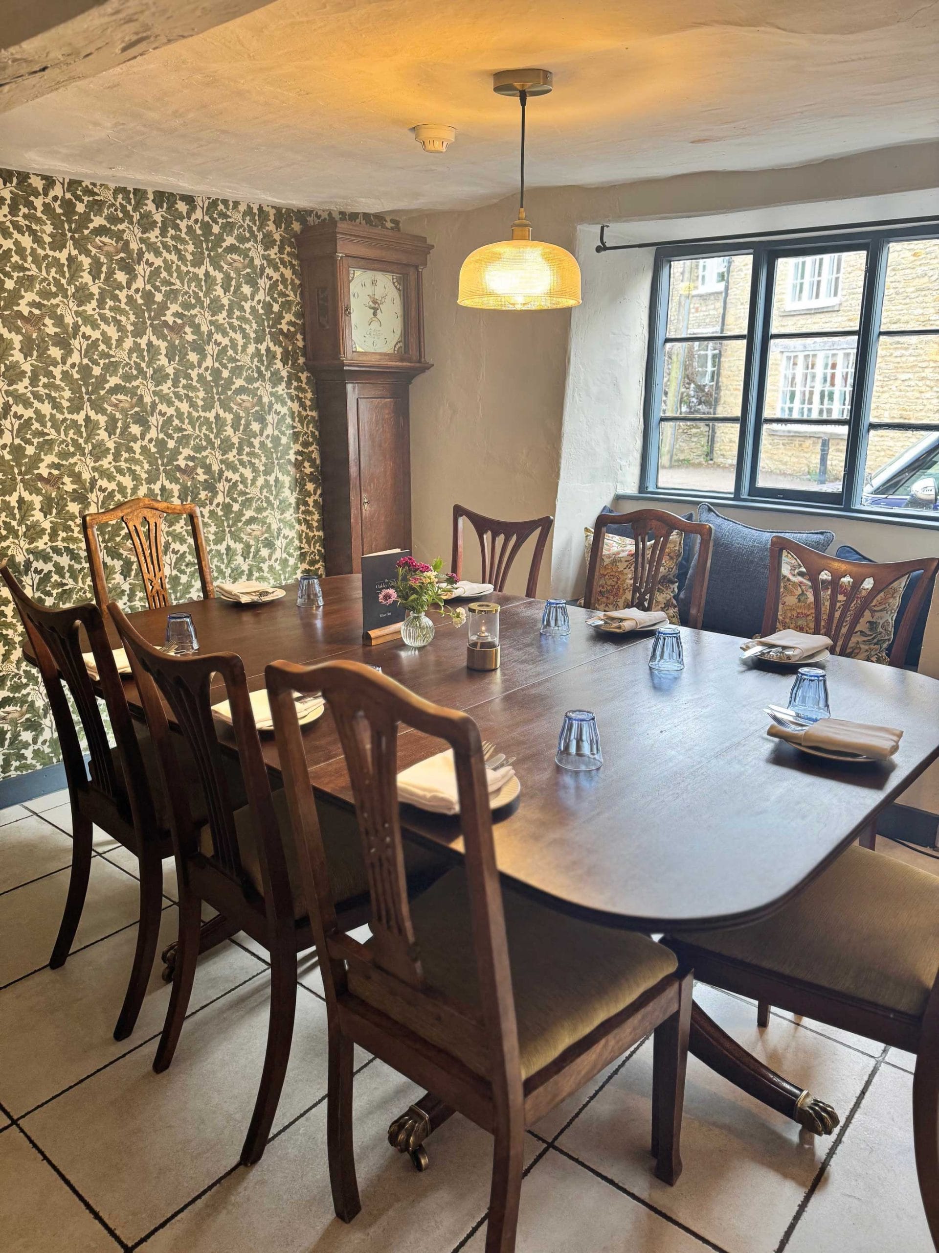 Private dining area at the Oakley Arms