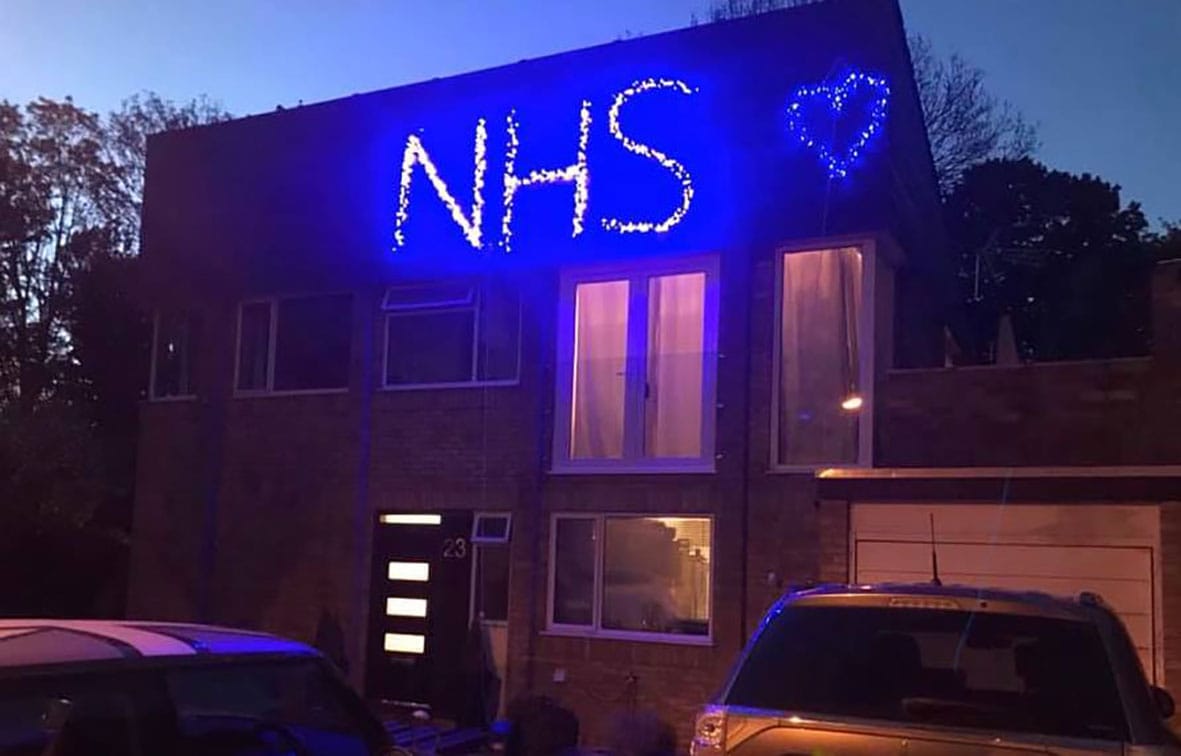 NHS in lights
