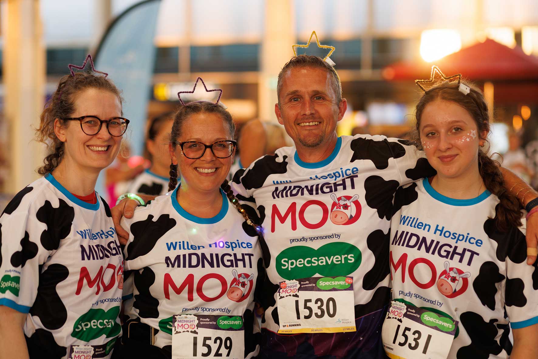 Willen Hospice Midnight Moo participants